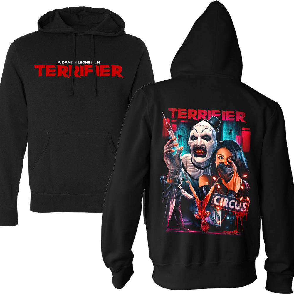 Terrifier Art The Clown Circus Horror Movie Pullover Hoodie