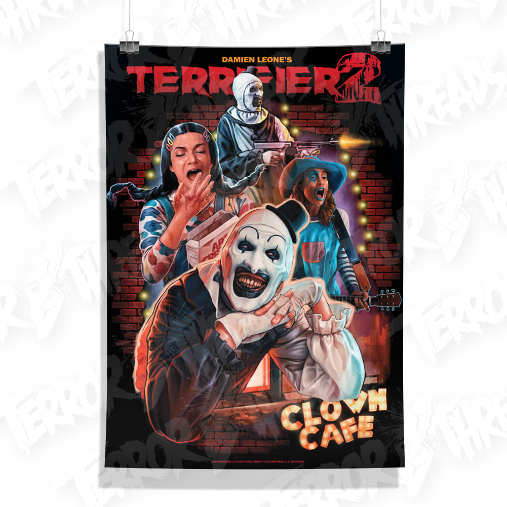 Terrifier 2 Clown Cafe Horror Movie Poster