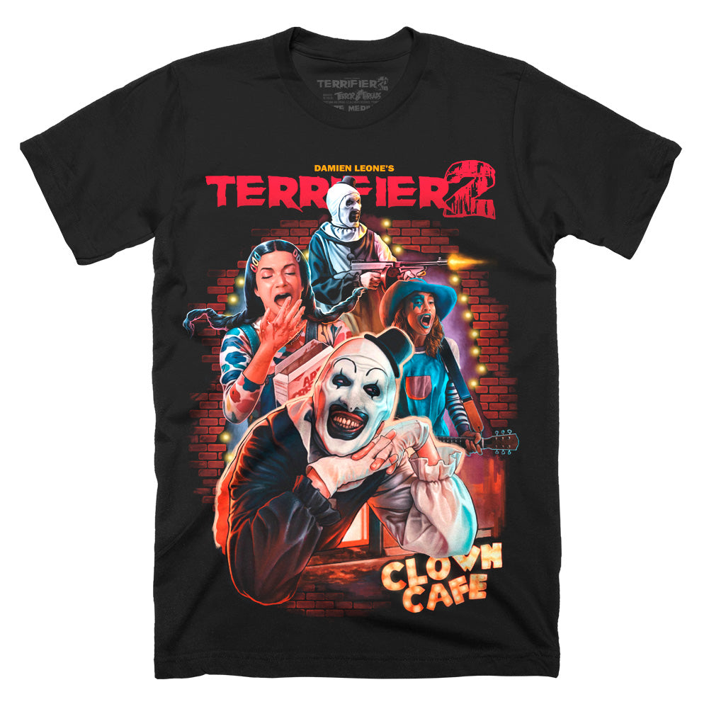 Terrifier 2 Clown Cafe Horror Movie T-Shirt