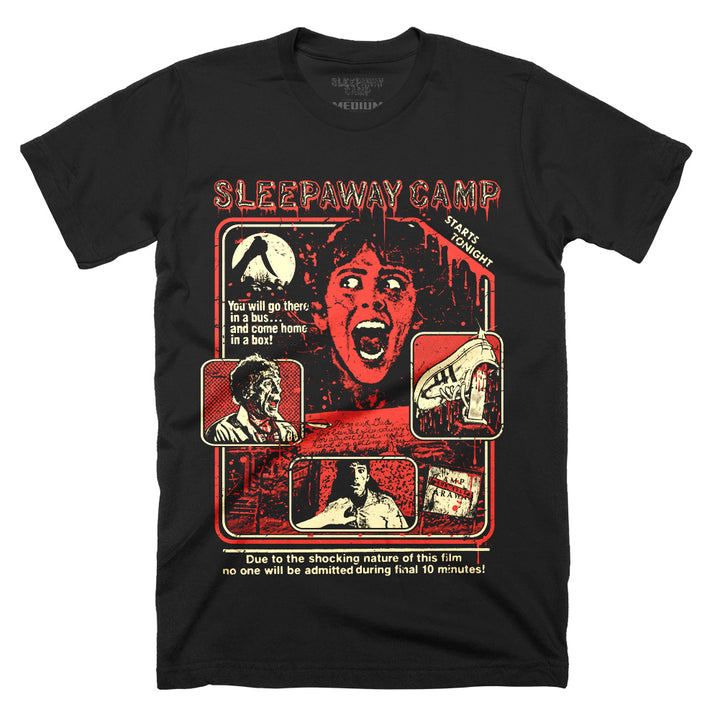 Sleepaway Camp Come Home In A Box Retro Horror Movie T-Shirt