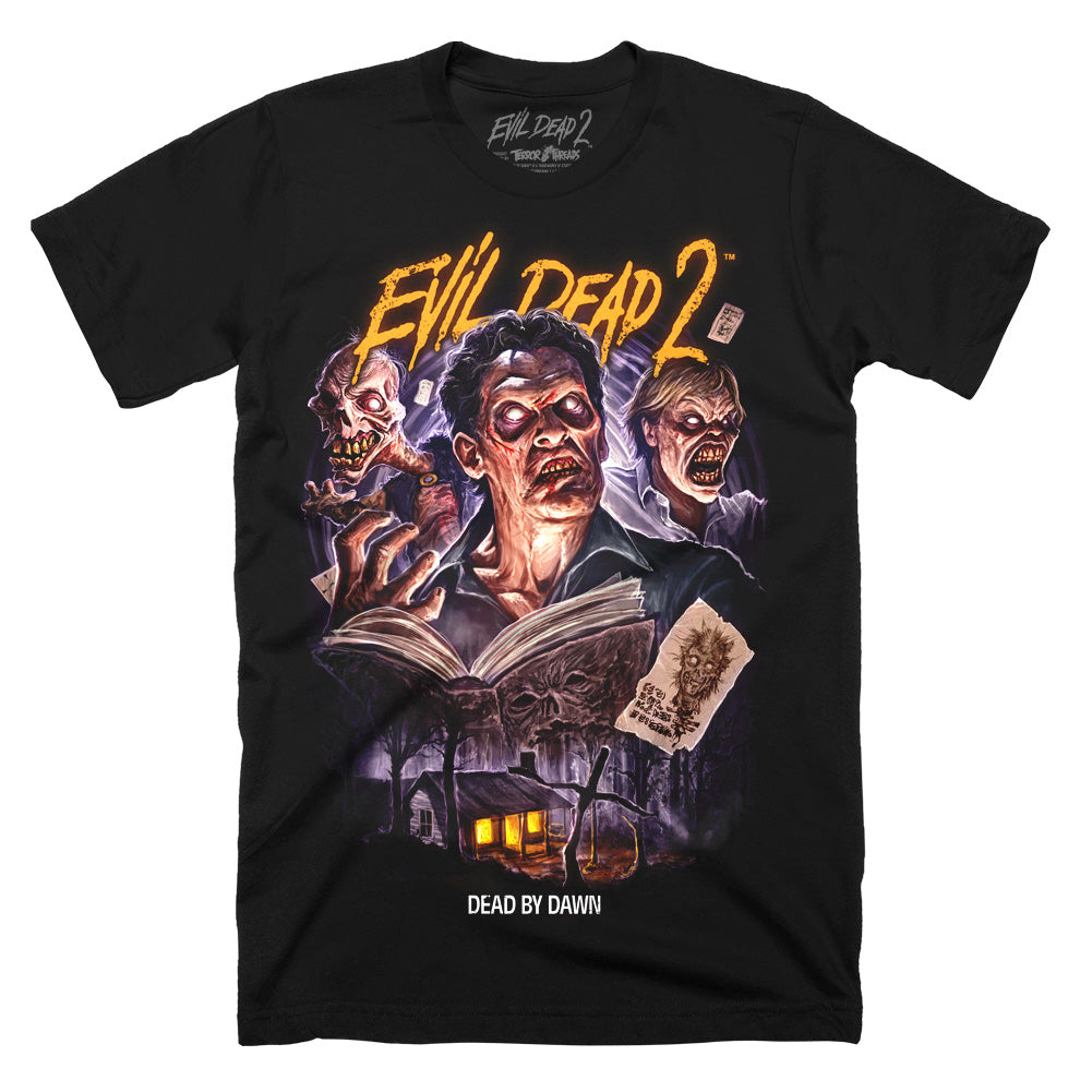 Evil Dead 2 Crack A Book Horror Movie T-Shirt
