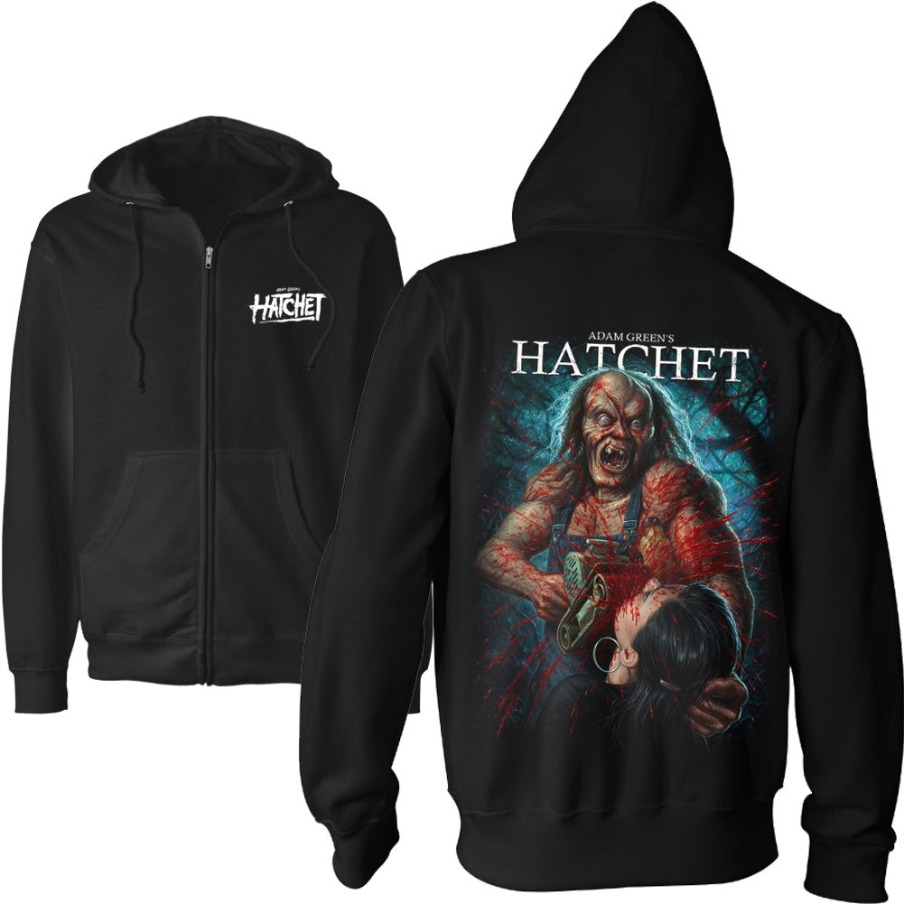 Hatchet Face Off Victor Crowley Horror Movie Zip Hoodie