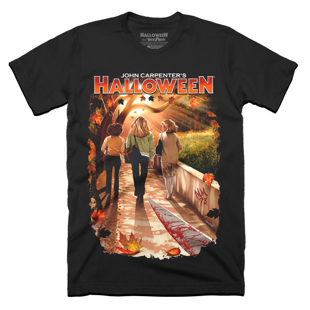 Halloween Fear In The Shadows Horror Movie T-Shirt