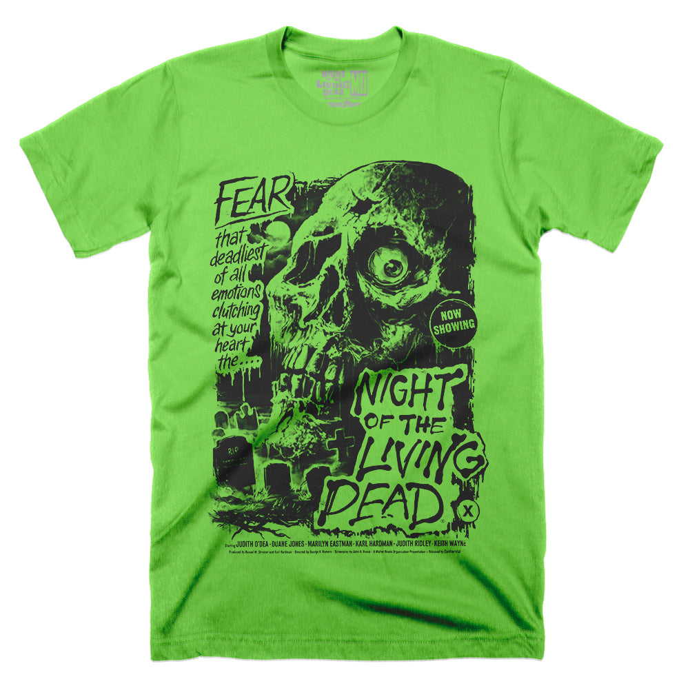 Limited Green Edition Night Of The Living Dead Fear T-Shirt