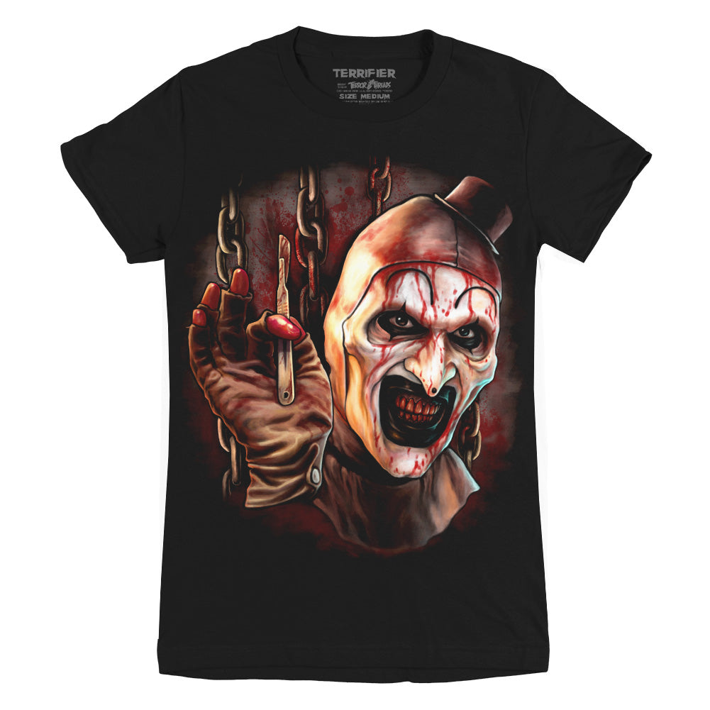 Terrifier Final Cut Ladies Art The Clown Horror Movie T-Shirt