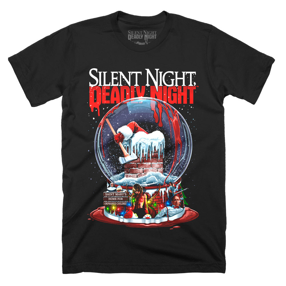 Silent Night Deadly Night Frozen In Fear Christmas Horror Movie T-Shirt