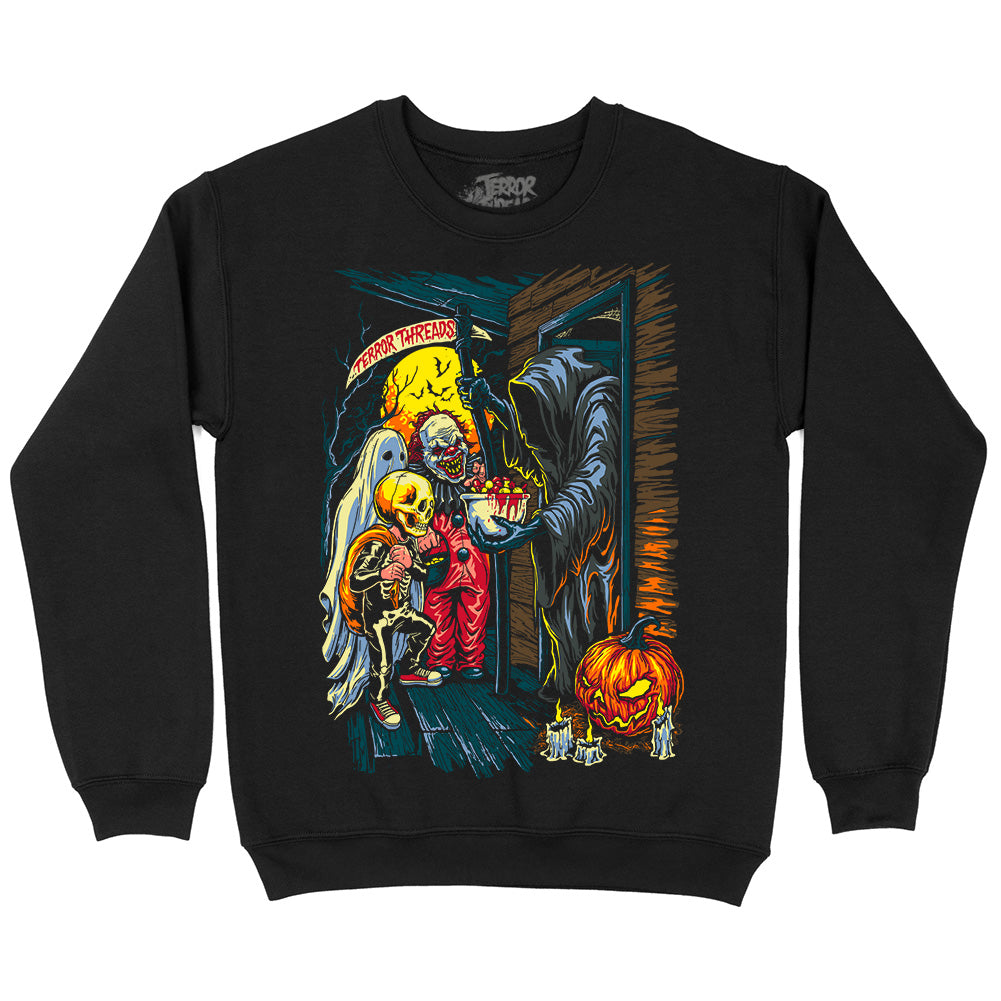 Ghastly Greetings Vintage Halloween Crewneck Sweatshirt