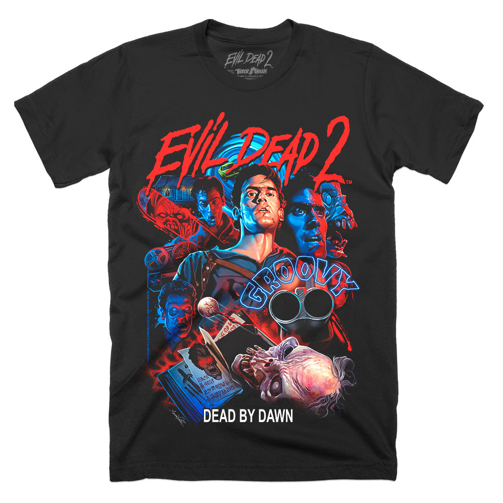 Evil Dead 2 Groovy Horror Movie T-Shirt