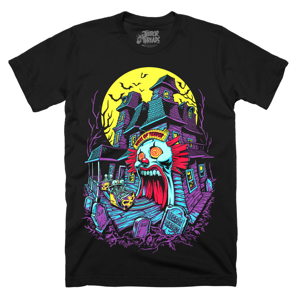 Halls Of Terror Spooky Halloween Dark Ride T-Shirt