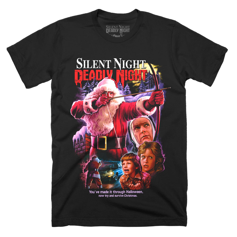 Silent Night Deadly Night He Punishes Horror Movie T-Shirt