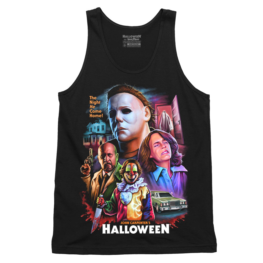 Halloween He's Come Back Michael Myers Horror Movie Tank Top