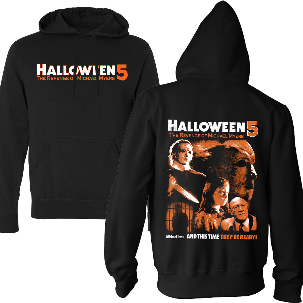 Halloween 5 He's Still Out There Michael Myers Horror Pullover Hoodie