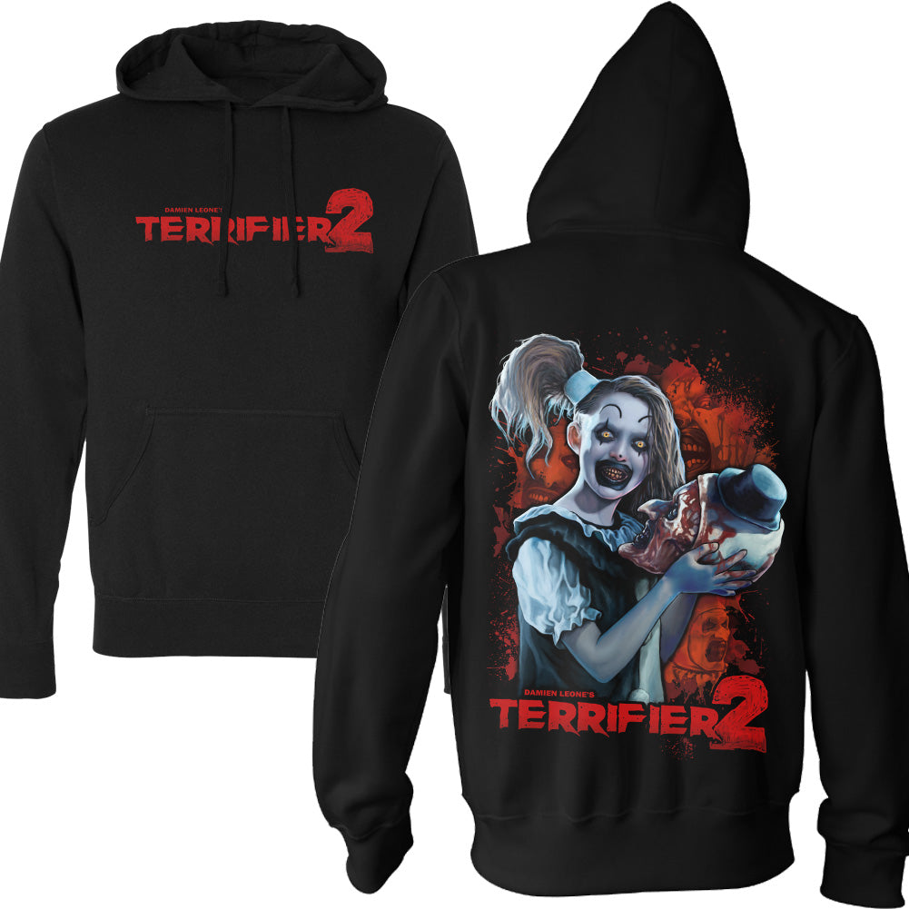 Terrifier 2 Head Case Little Pale Girl Pullover Hoodie