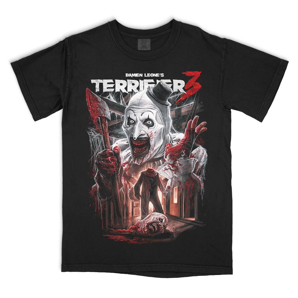 Terrifier 3 Heads Will Roll T-Shirt