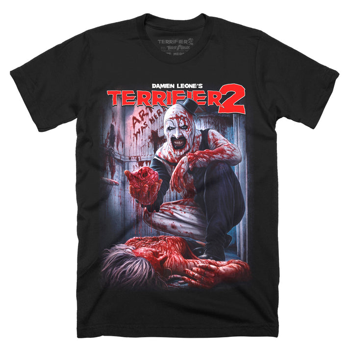 Terrifier 2 Heart Stopper Art The Clown Horror Movie T-Shirt