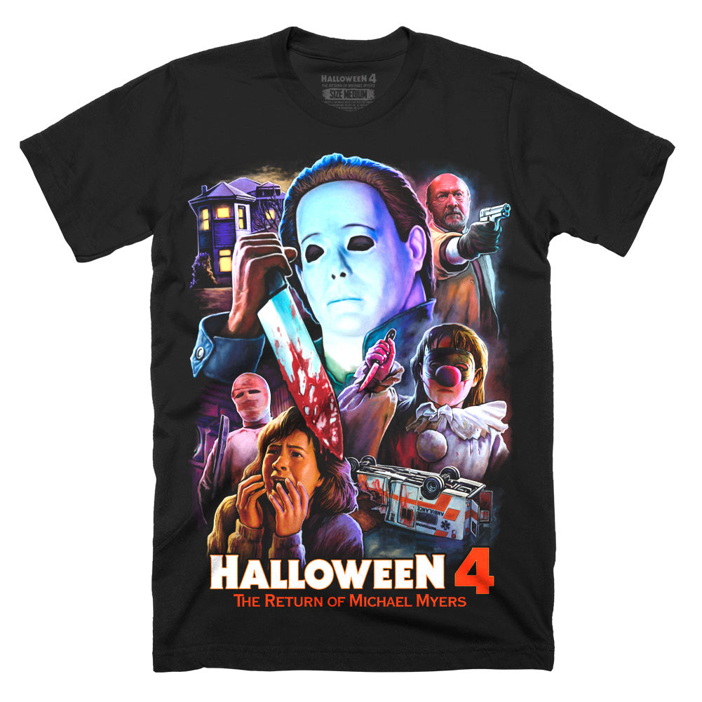 Halloween 4 Here To Kill Michael Myers Horror Movie T-Shirt