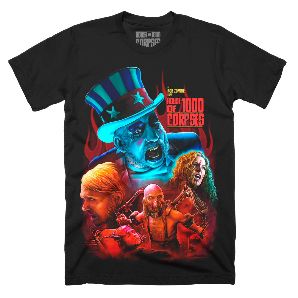 House Of 1000 Corpses Howdy Folks Horror Movie T-Shirt