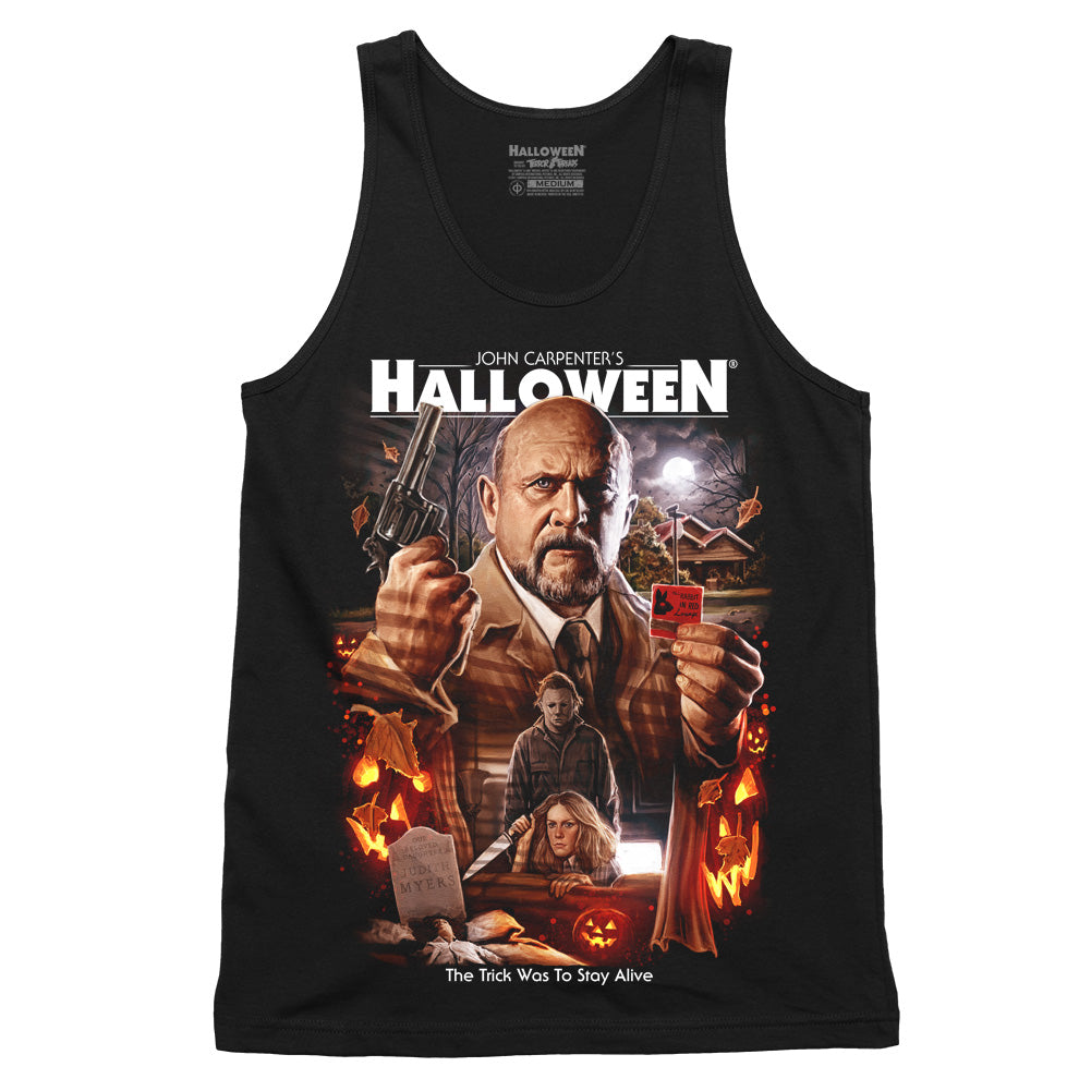 Halloween He's It's Your Funeral Dr. Loomis Horror Movie Tank Top