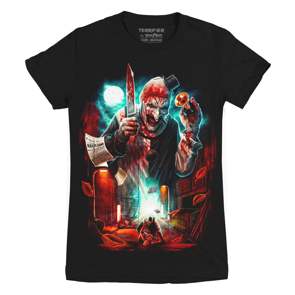 Terrifier Jokes On You Art The Clown Horror Movie Ladies T-Shirt