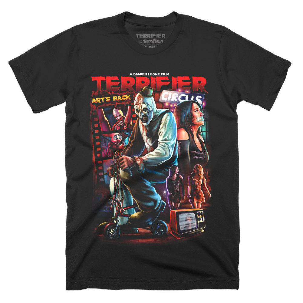 Terrifier Joy Ride Art The Clown Horror Movie T-Shirt