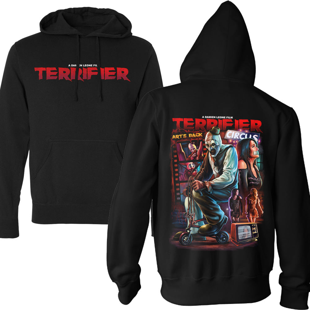 Terrifier Joy Ride Art The Clown Horror Movie Pullover Hoodie