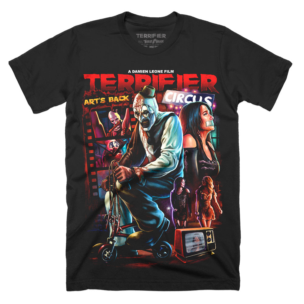 Terrifier Joy Ride Art The Clown Horror Movie T-Shirt