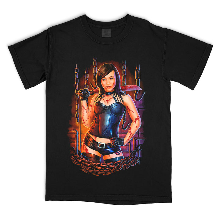Danielle Harris Leather and Chains T-Shirt