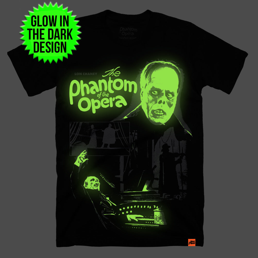 The Phantom of the Opera “Masterpiece of Horror” Tee – Glows in