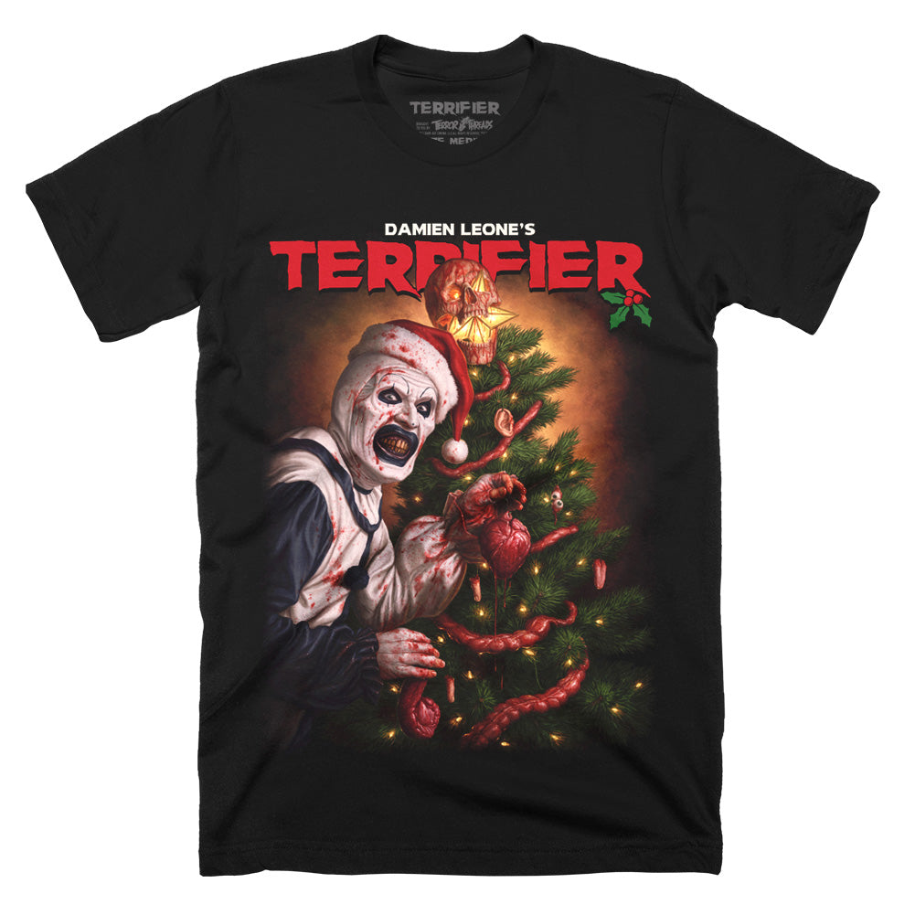 Terrifier Merry Artmas Art The Clown Horror Movie Christmas T-Shirt