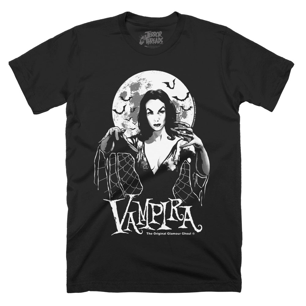 Vampira Moon Glow Horror T-Shirt