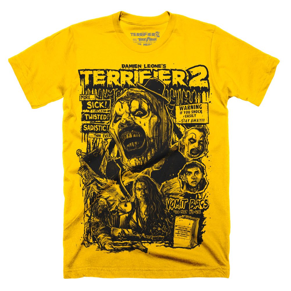Terrifier 2 More Than Ever Limited Edition Gold T-Shirt