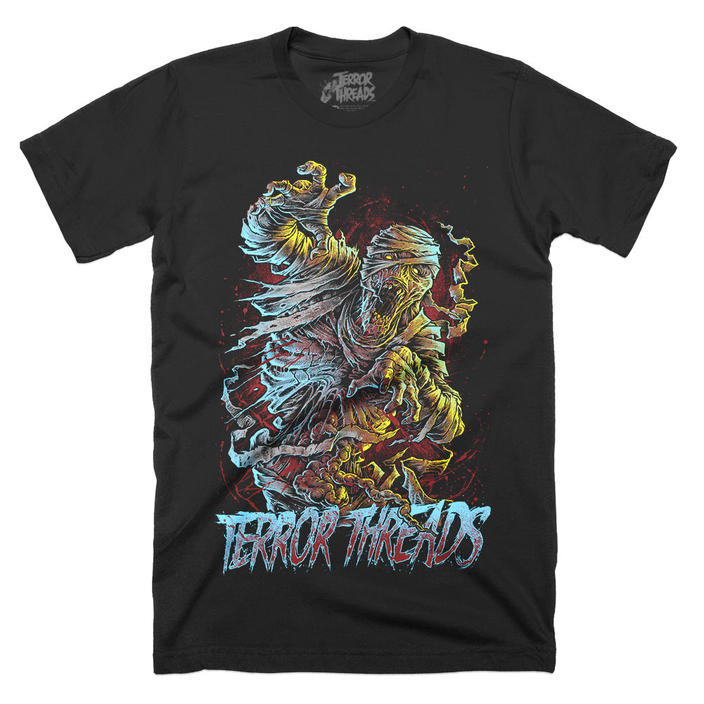 Terror Threads Mummy's Revenge Retro Horror Monster Mens Adult Unisex T-Shirt