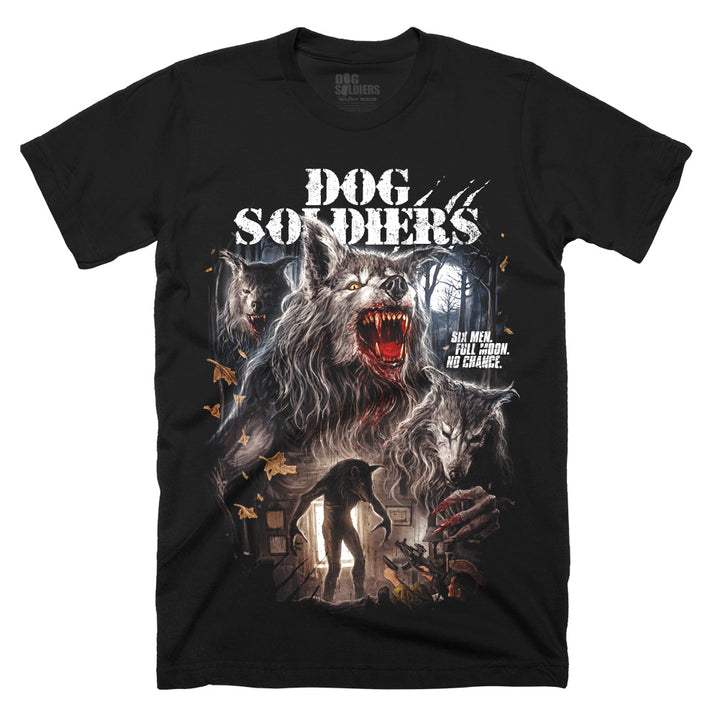 Dog Soldiers No Chance T-Shirt black classic tee werewolf pack horror design