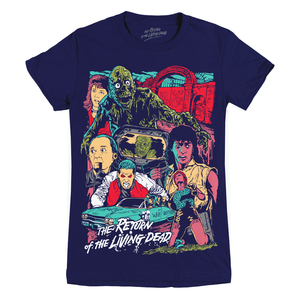 Return Of The Living Dead No Mood To Die Ladies T-Shirt