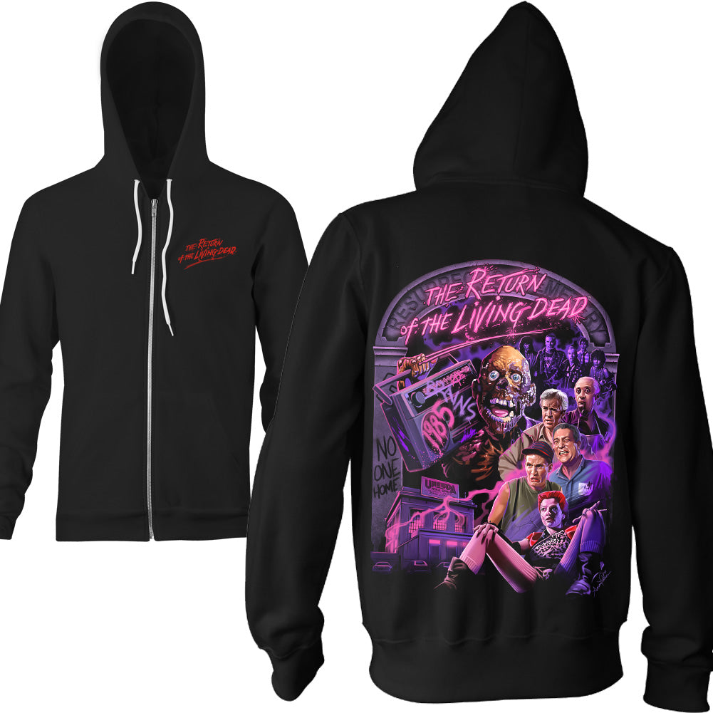 Return Of The Living Dead No One Home Horror Movie Zip Hoodie