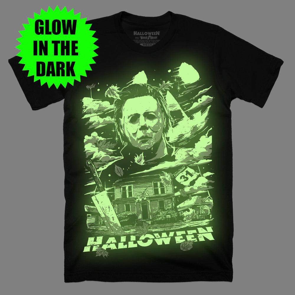 Halloween One Good Scare Glow In The Dark Horror Movie T-Shirt