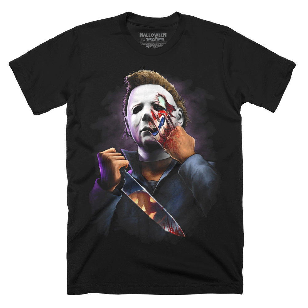 Officially Licensed Halloween Purely and Simply Evil Michael Myers Mens Unisex Adult T-Shirt