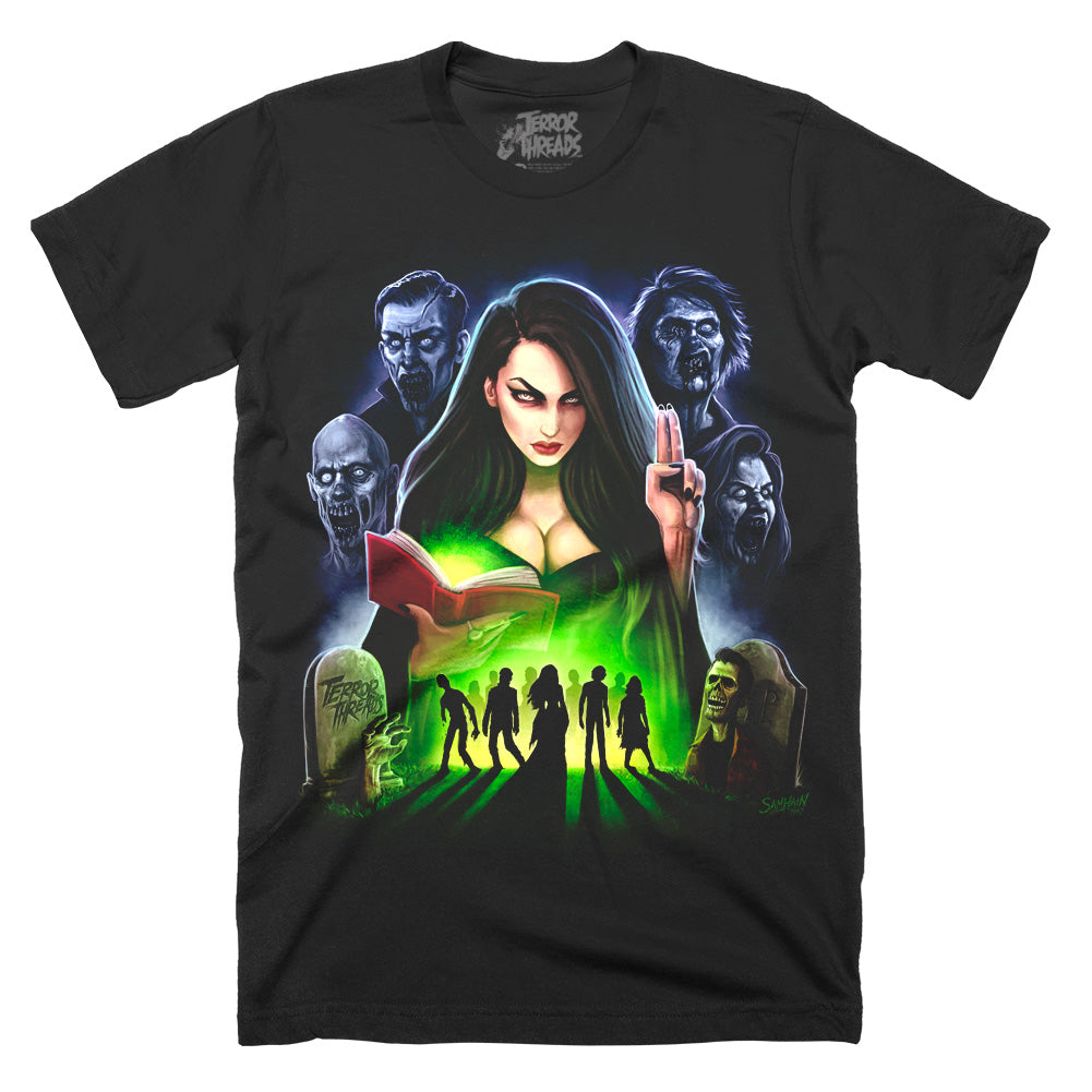 Queen Of The Dead Horror Zombie Mens Unisex Adult T-Shirt