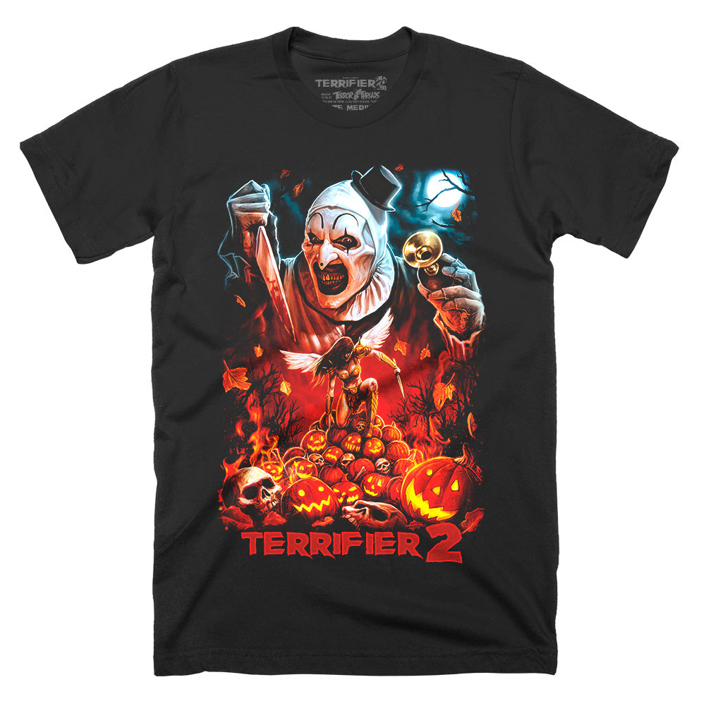 Terrifier 2 Queen Of The Hill Art The Clown Sienna Horror Movie T-Shirt