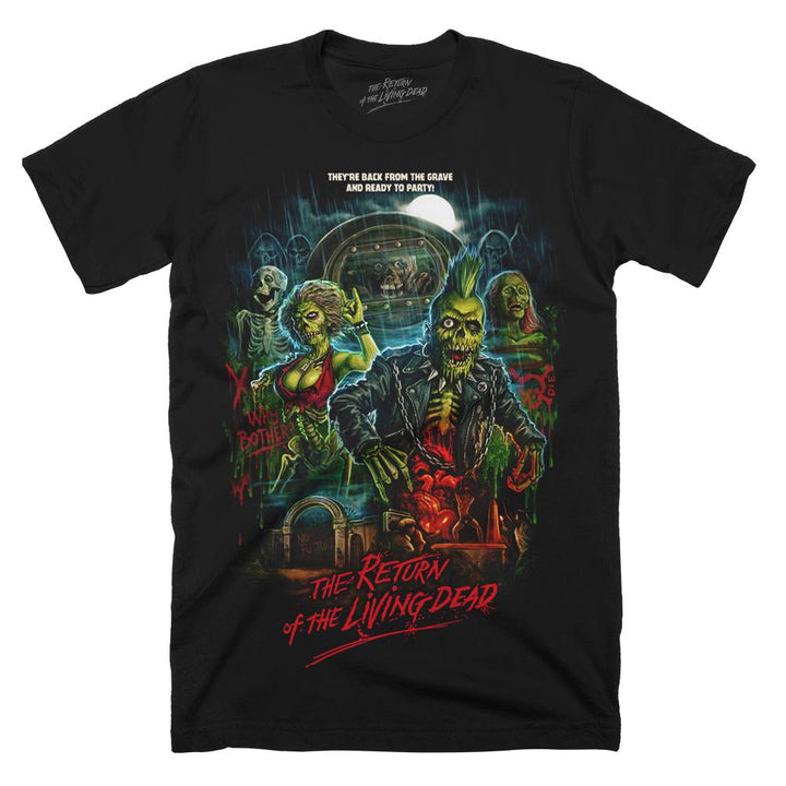 Officially Licensed Night Of The Living Dead Ready To Party Horror Movie Mens Adult Unisex T-Shirt