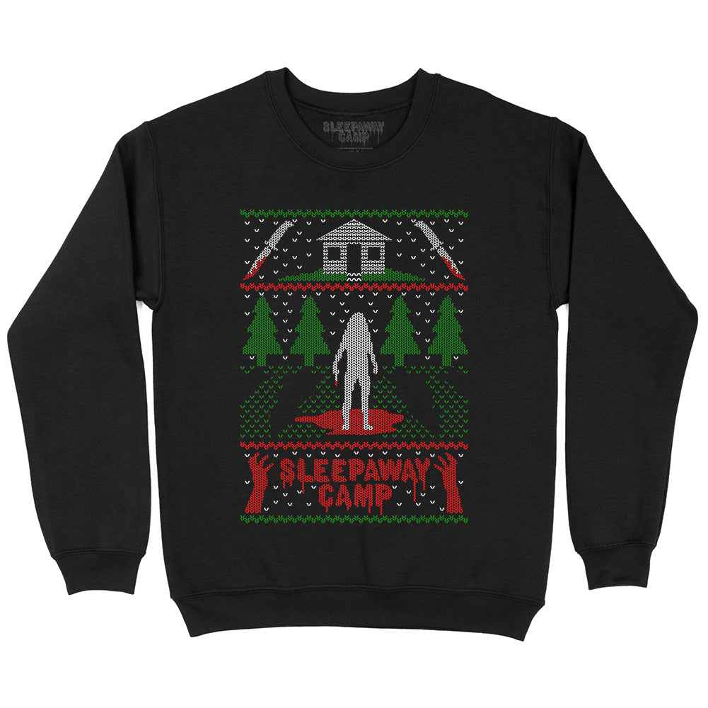 Sleepaway Camp Red Christmas Horror Movie Crewneck Sweatshirt