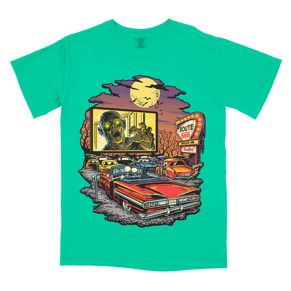Route 666 Drive-In Limited Ghoulish Green T-Shirt