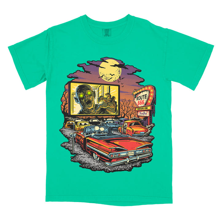 Route 666 Drive-In Limited Ghoulish Green T-Shirt