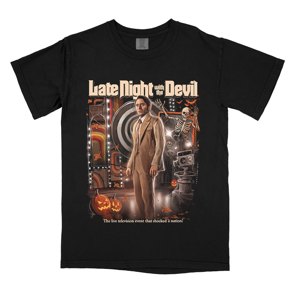 Late Night With The Devil Shocked A Nation T-Shirt