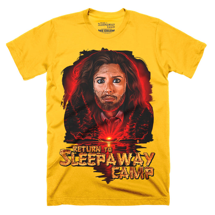 Return To Sleepaway Camp Someone Is Watching Gold T-Shirt