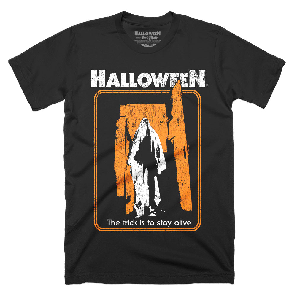 Halloween The Trick Is To Stay Alive Michael Myers Horror Movie T-Shirt