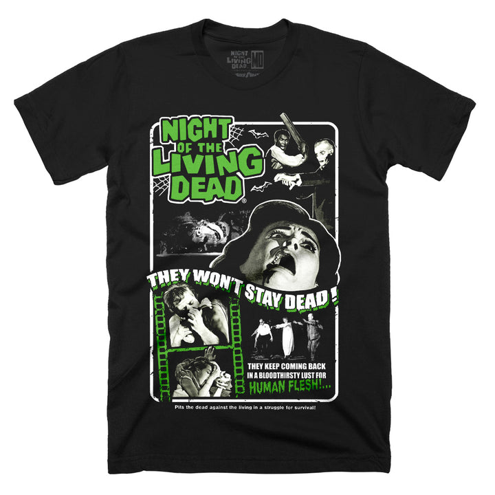 Night Of The Living Dead They Won't Stay Dead T-Shirt