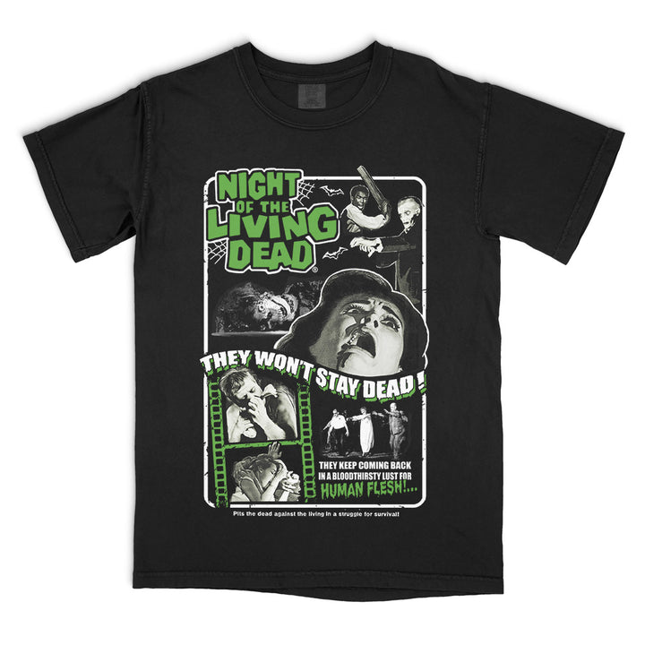 Night Of The Living Dead They Won't Stay Dead T-Shirt