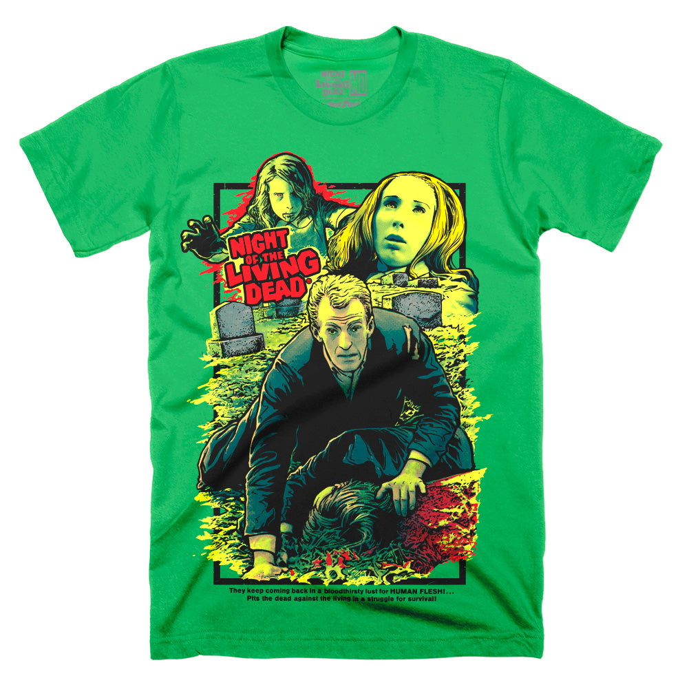 Night Of The Living Dead Surrounded By Death Classic Horror Movie T-Shirt