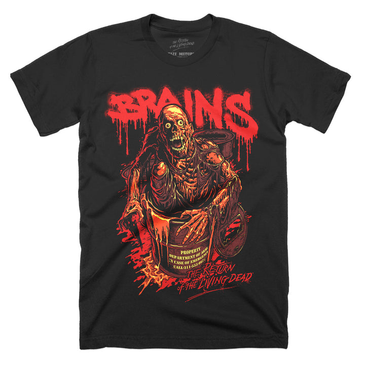 Officially Licensed Return Of The Living Dead Tarman Brains Horror Movie Mens Adult Unisex T-Shirt
